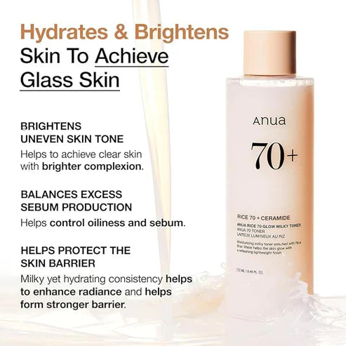 Anua Rice 70+ Ceramide Milky Toner