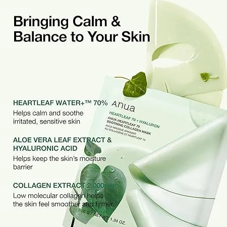 Anua Heartleaf 70% Daily Pollution Calming Mask