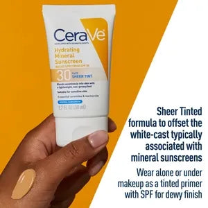 CeraVe Tinted Mineral Sunscreen SPF 30