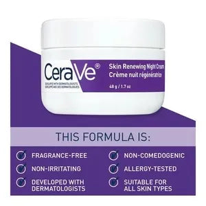 CeraVe Skin Renewing Night Cream Peptide