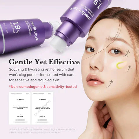 MEDICUBE Retinol Boosting Serum 1.9% - Anti-Aging Face Serum 30ml