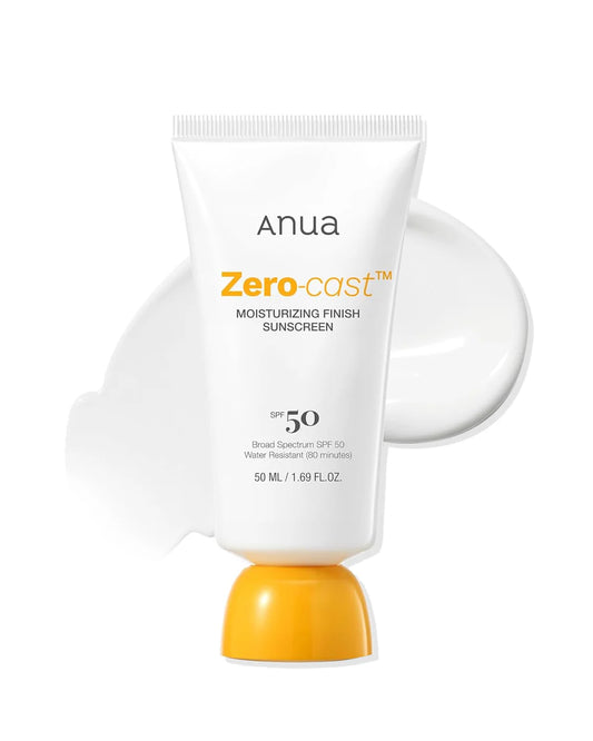 Anua Zero-Cast Moisturizing Finish Sunscreen SPF 50+ PA++++