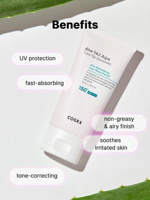 COSRX Aloe 54.2 Aqua Tone-Up Sunscreen SPF50+ PA++++ - Hydrating Tone-Up Sun Protection