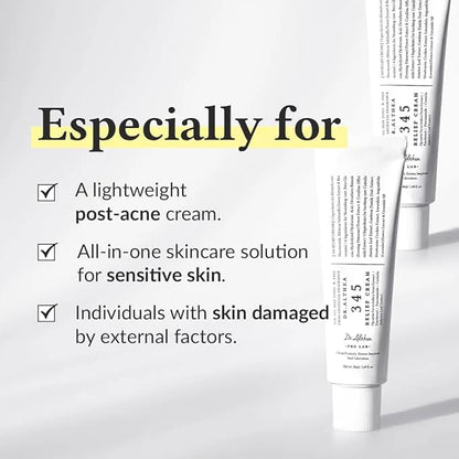 Dr. Althea 345 Relief Cream Tube — Fragrance-Free Korean Face Cream for Sensitive & Acne-Prone Skin