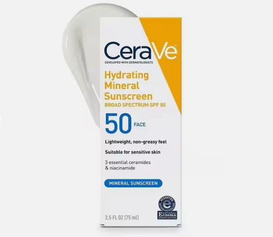 CeraVe Mineral Sunscreen SPF 50 Face