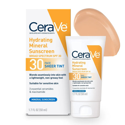 CeraVe Tinted Mineral Sunscreen SPF 30
