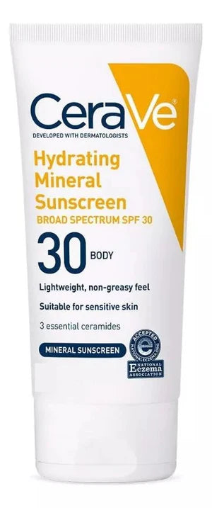 CeraVe Hydrating Mineral Sunscreen SPF 30 Body
