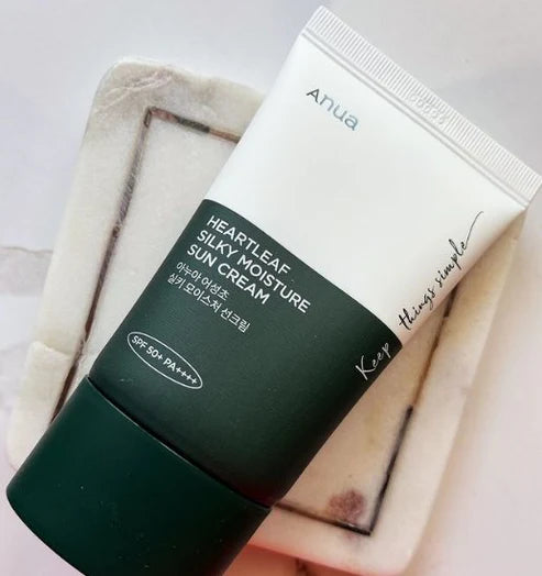 Anua Heartleaf Silky Moisture Sun Cream SPF 50+ PA++++